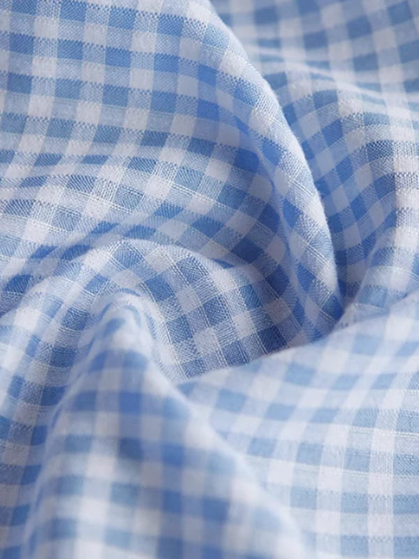 Blue Sky Checkered Dream Blouse