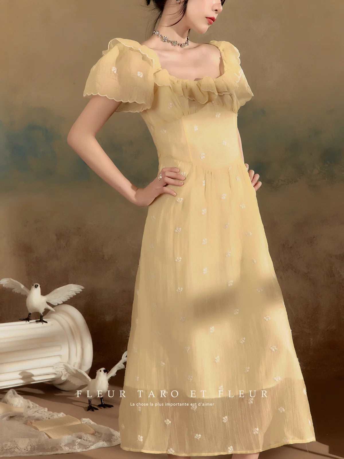 Golden Hour Ruffled Dream Dress