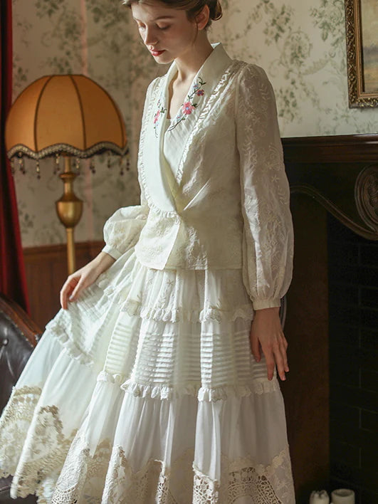 Lucy's Vintage Lace Elegance Skirt