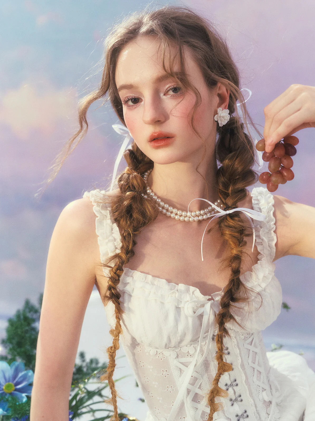 Ethereal Princess Whtie Corset Dress