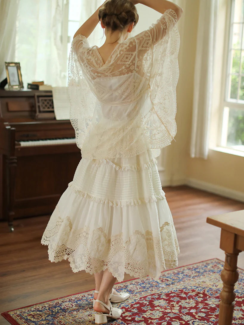 Lucy's Vintage Lace Elegance Skirt
