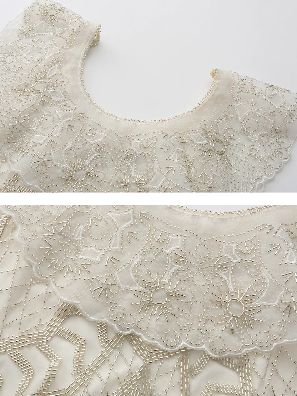Emily's Vintage Beaded Elegance Top