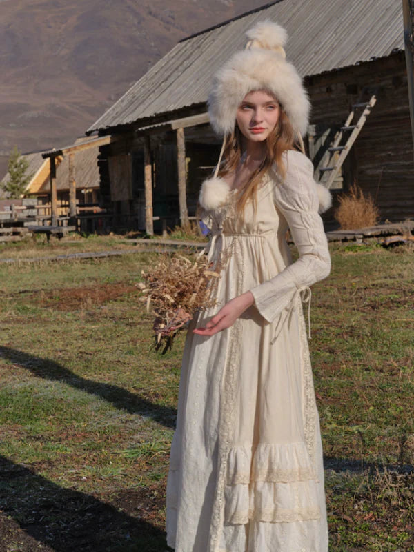 Autumn Lace Elegance Dress