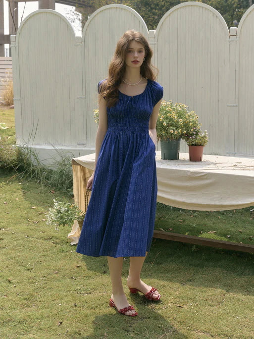 Blue Reverie Cotton Dress