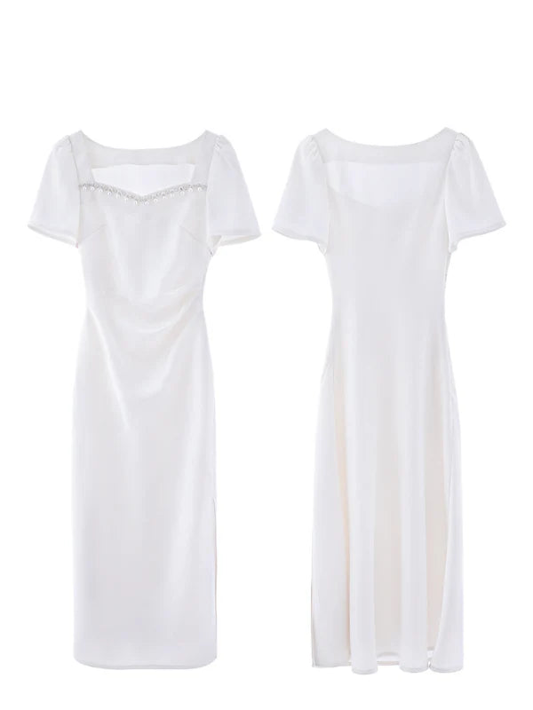 Timeless Elegance Princess White Dress