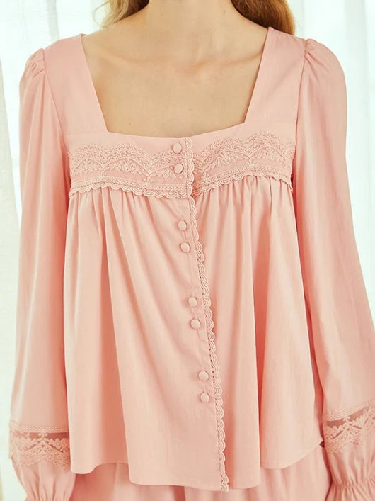 Pink Blush Elegance Loungewear Set