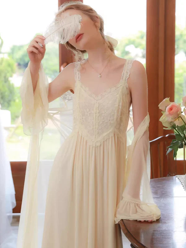 Fairy Garden Lace Nightgown Set