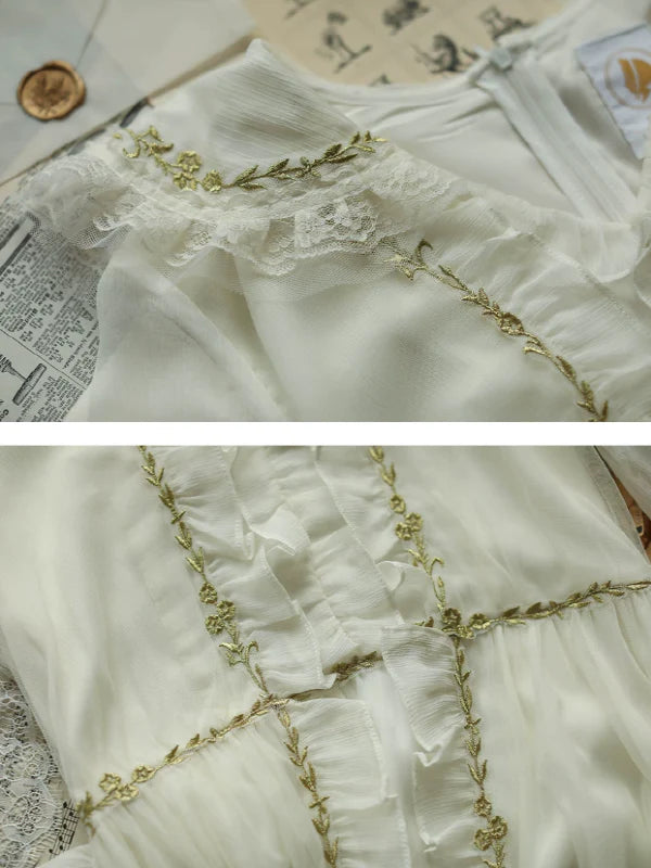 Fairy's Gold Embroidery Dress