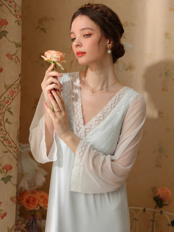 Whispering Rose Lace Nightgown