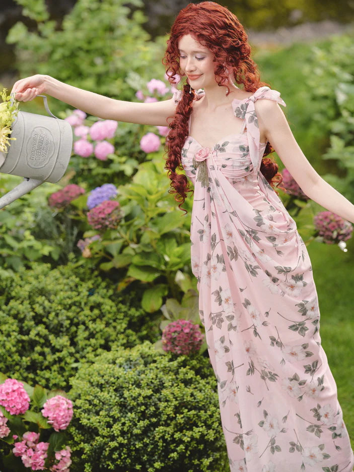 Rose Garden Muse Floral Maxi Dress