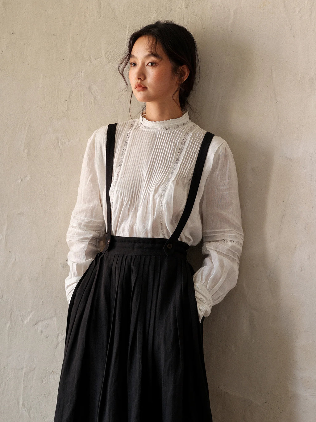 Vintage Linen Lace Blouse