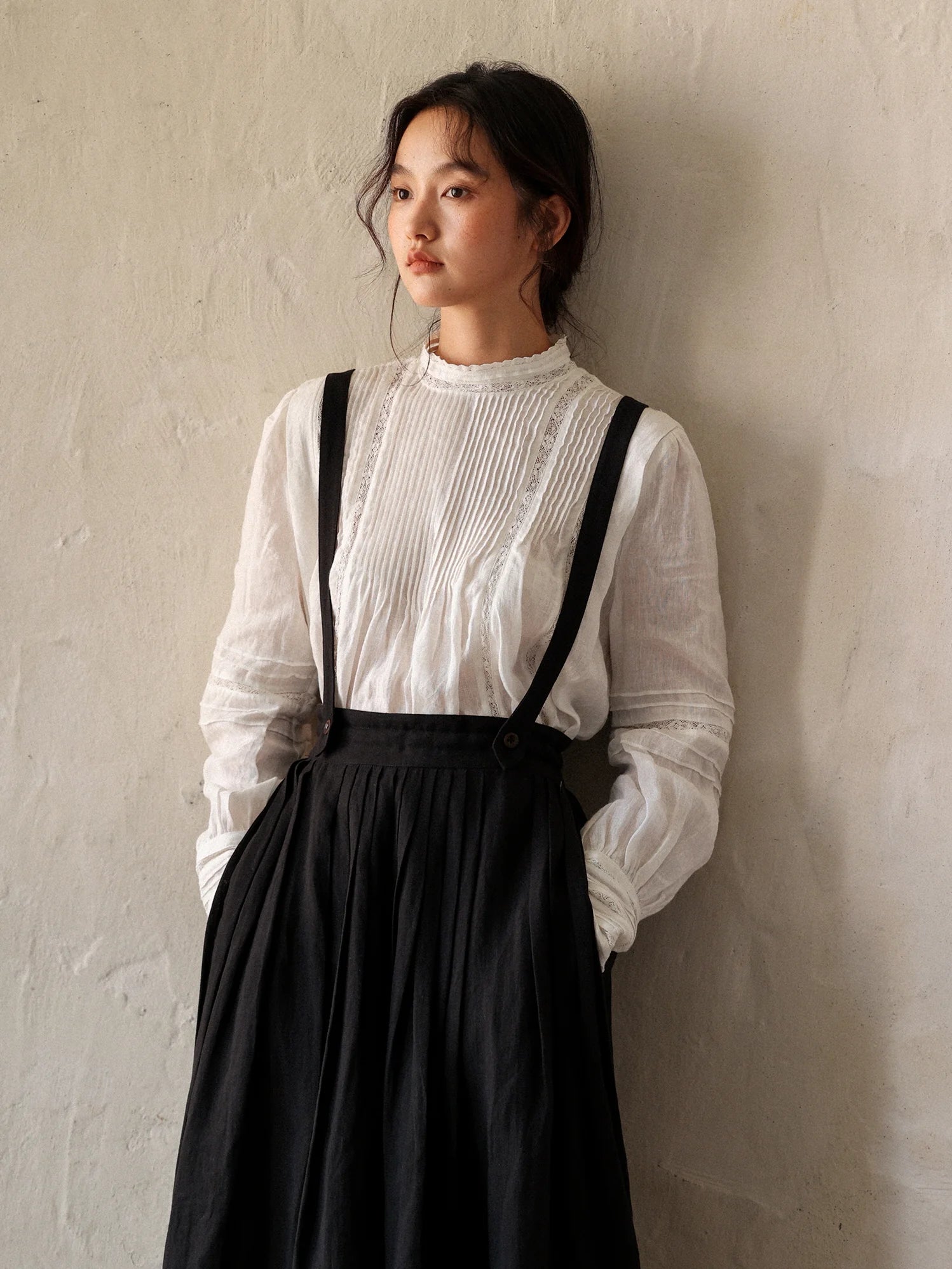 Vintage Linen Lace Blouse