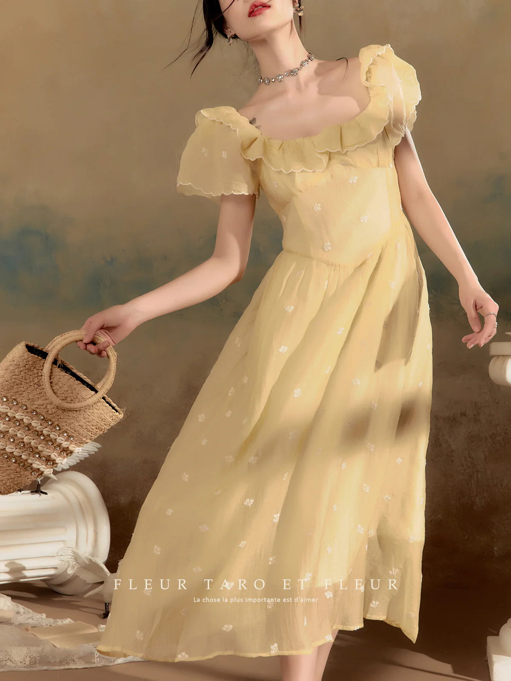 Golden Hour Ruffled Dream Dress