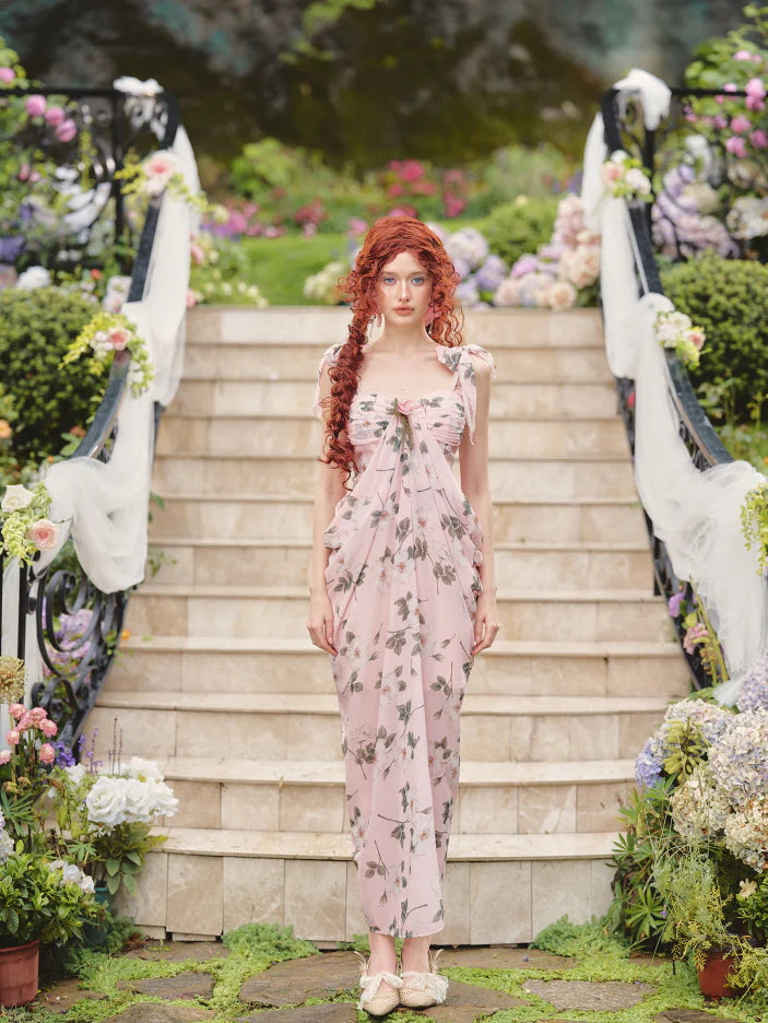 Rose Garden Muse Floral Maxi Dress