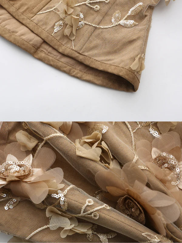 Blossom Garden Embroidered Corset & Skirt