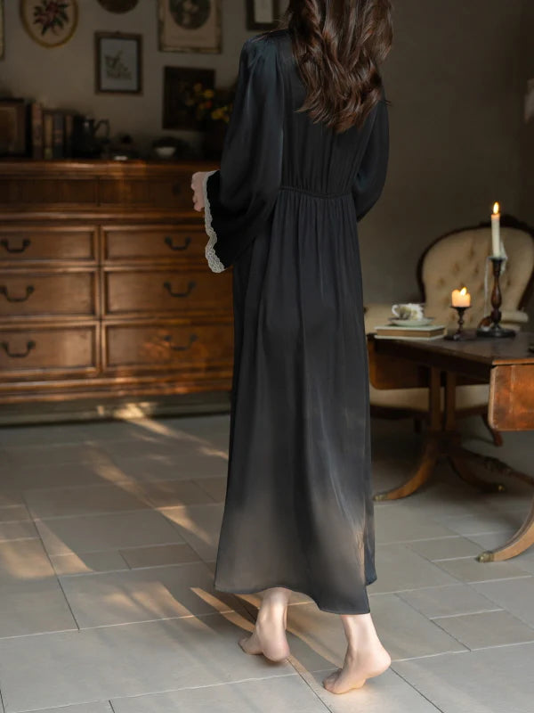 Midnight Poem Noir Lace Nightgown