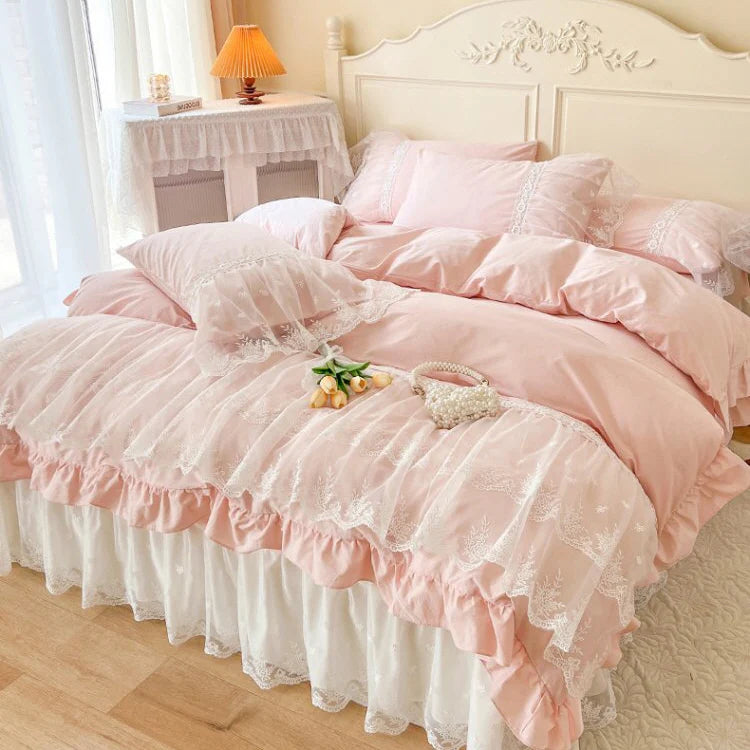 Princess Soft Cotton Ruffle Bed Set