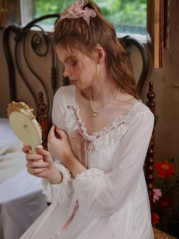 Frill Lace Princess Nightgown