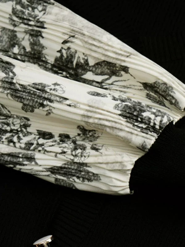 Vintage Blooms in Noir Dress