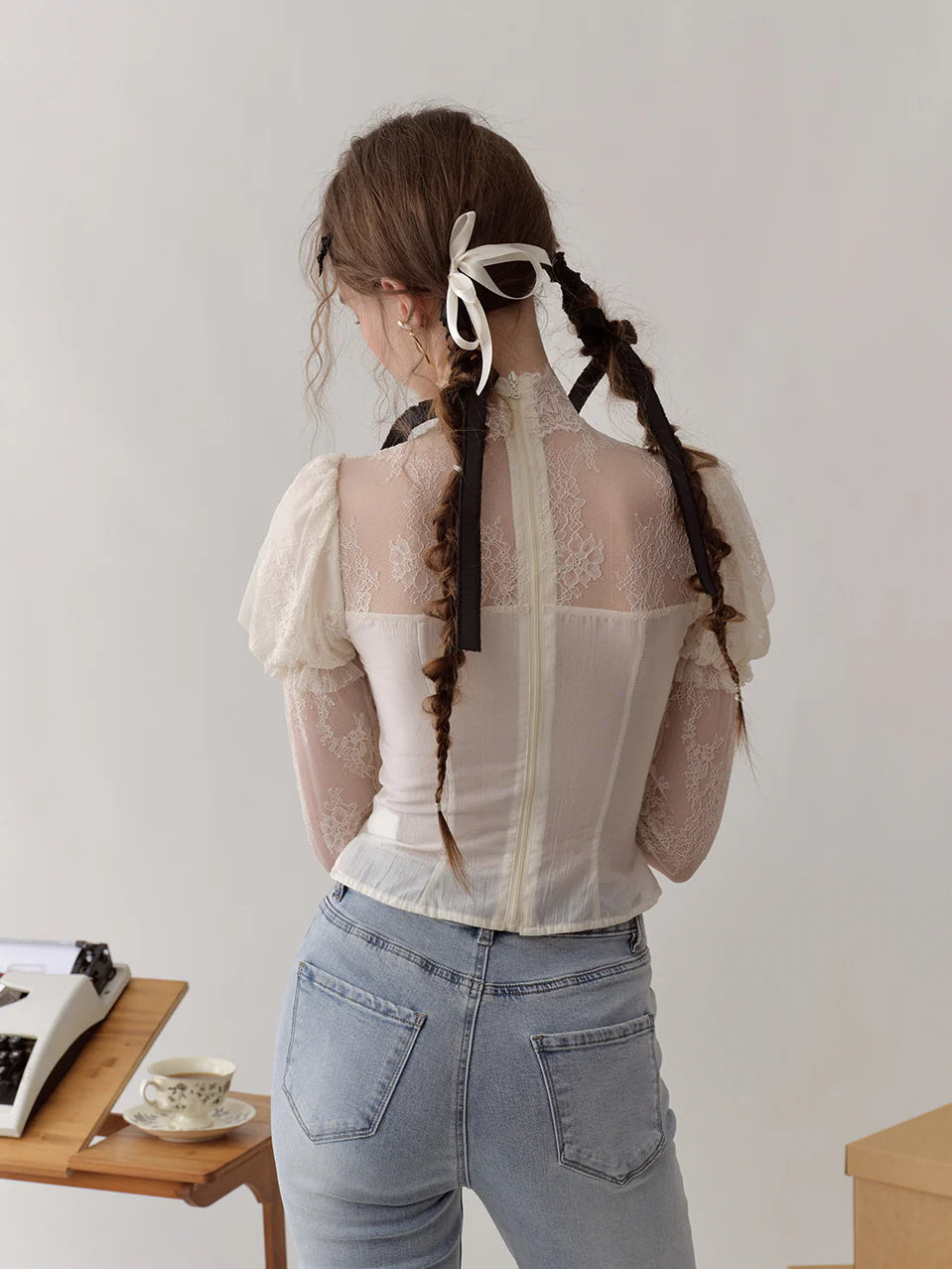 Coquette White Lace Dream Blouse