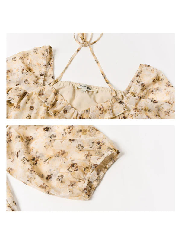 Lily's Retro Floral Fantasy Dress