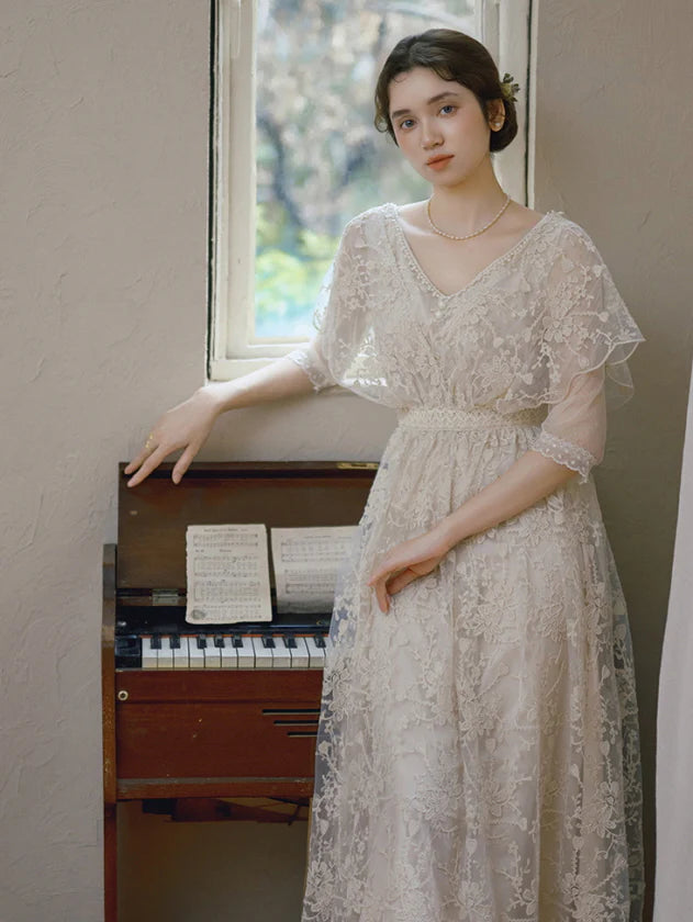 Moonlit Garden Lace Dress