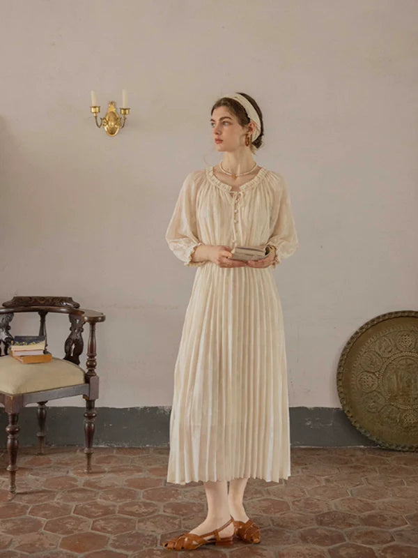 The Creamy Elegance Dress