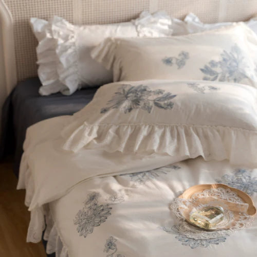 Lace Floral Fragrance Bedding Set