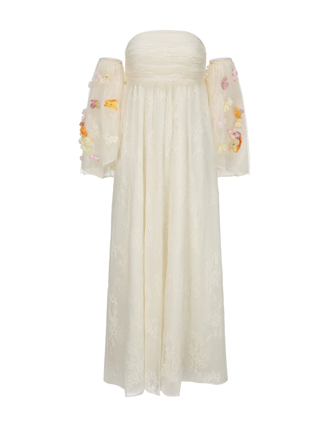 Floral Sleeves Enchanted Garden Bloom Dress