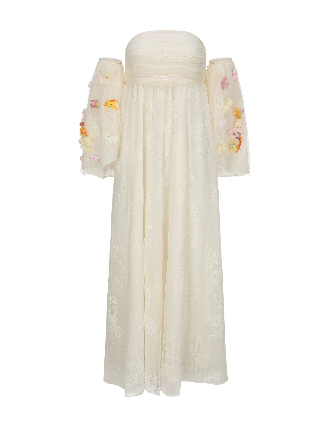 Floral Sleeves Enchanted Garden Bloom Dress