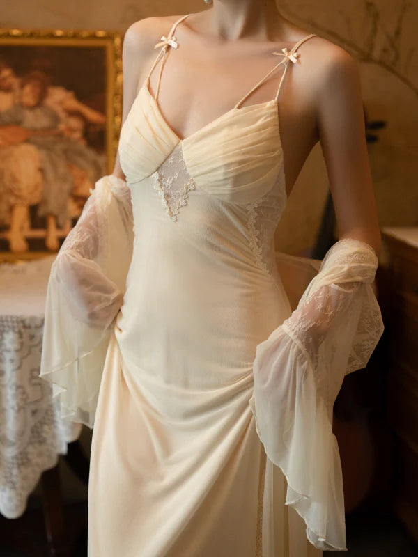 Moonlight Elegance Sheer Lounge Set