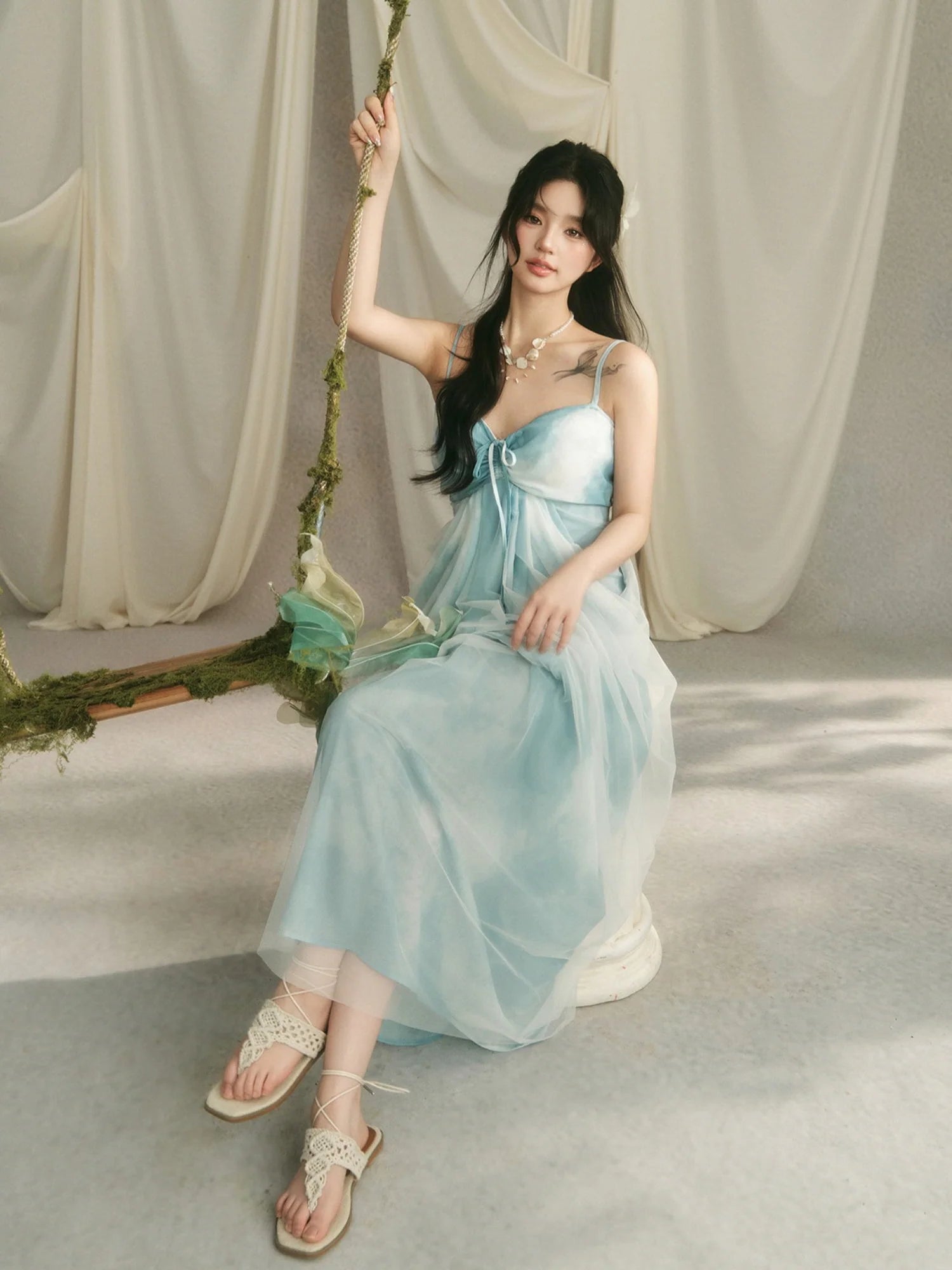 Celestial Cloud Fairycore Gown