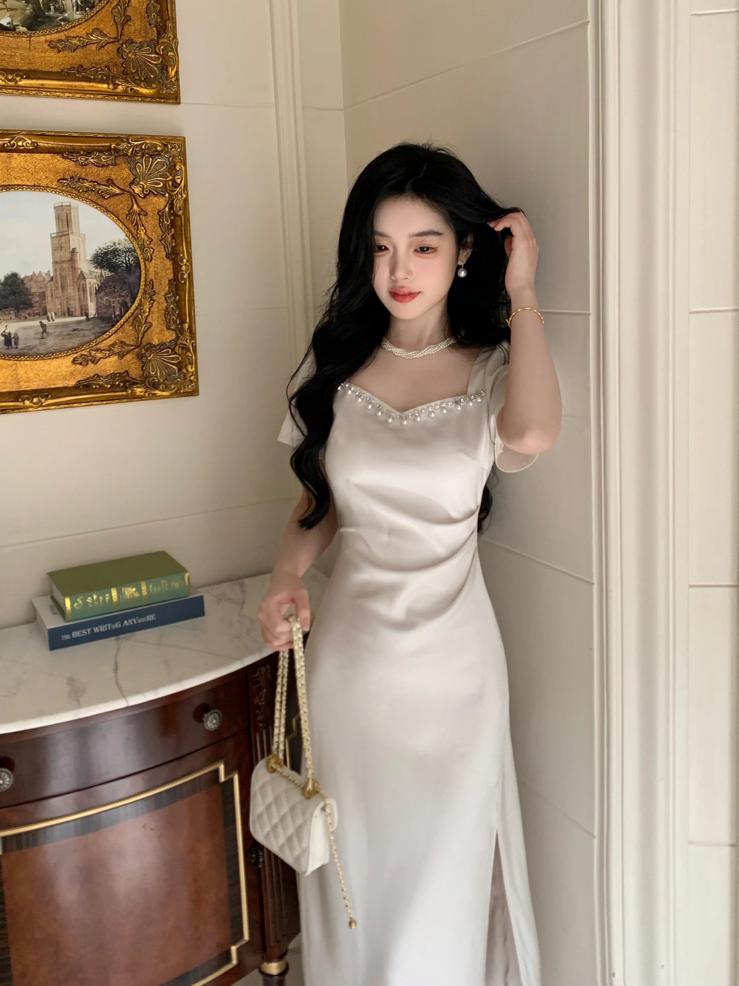 Timeless Elegance Princess White Dress
