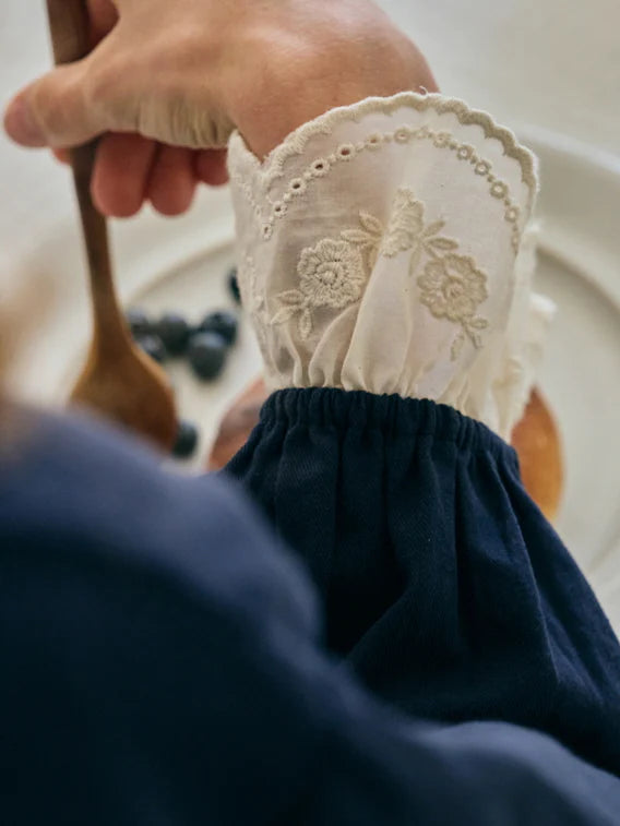 Midnight Elegance Lace Pajama Set