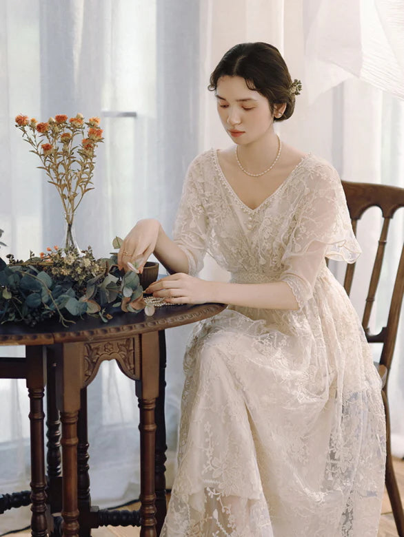 Moonlit Garden Lace Dress