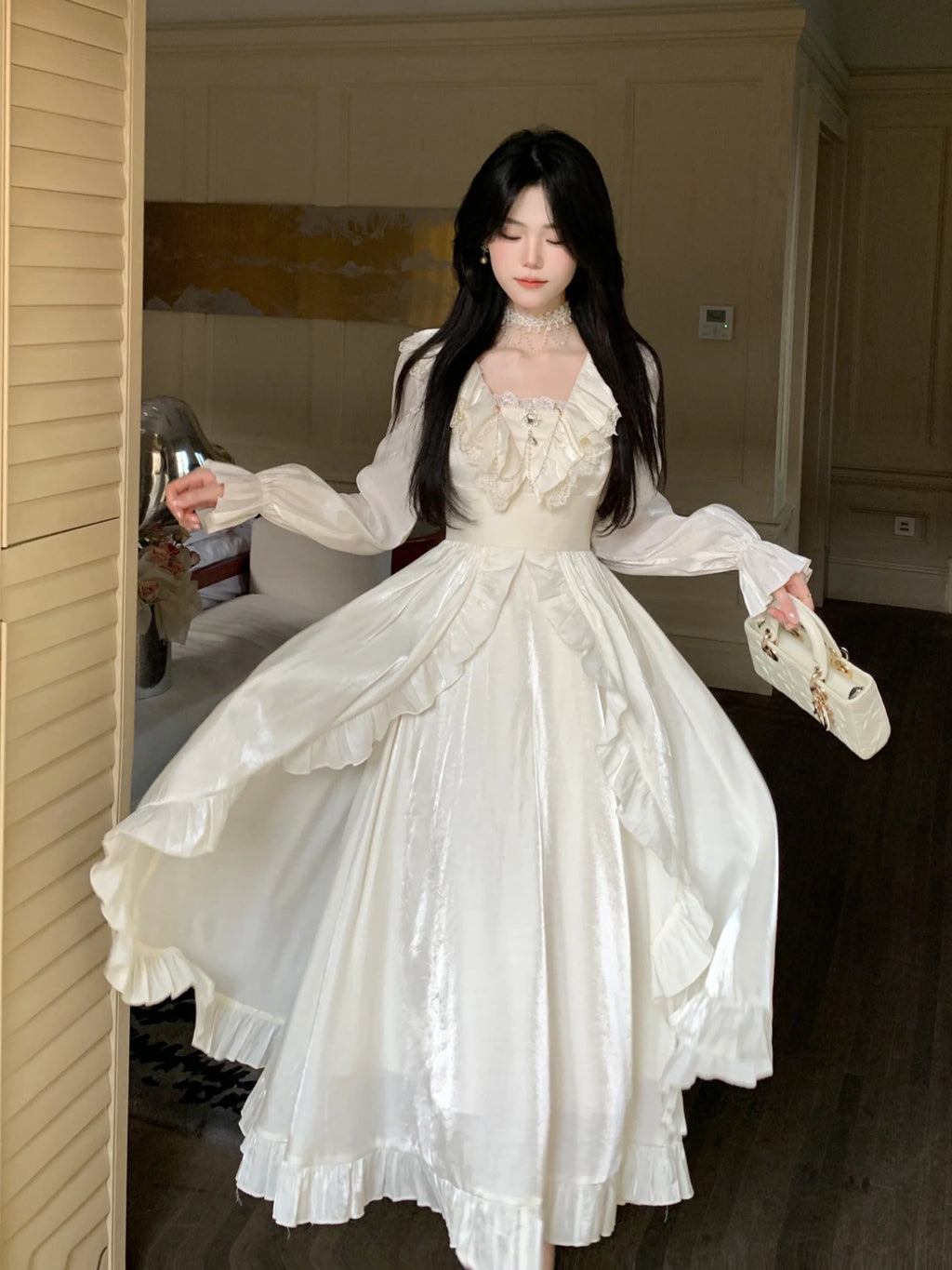 Romantic Shimmering Vintage Dress