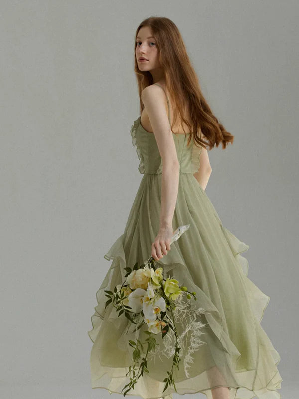 Forest Fairy Light Green Dress
