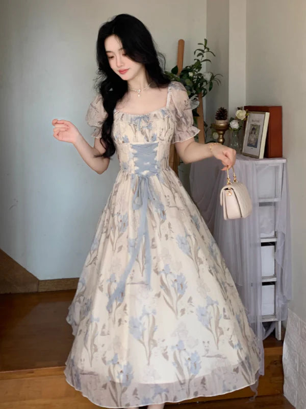 Sky Blossom Elegance Dress