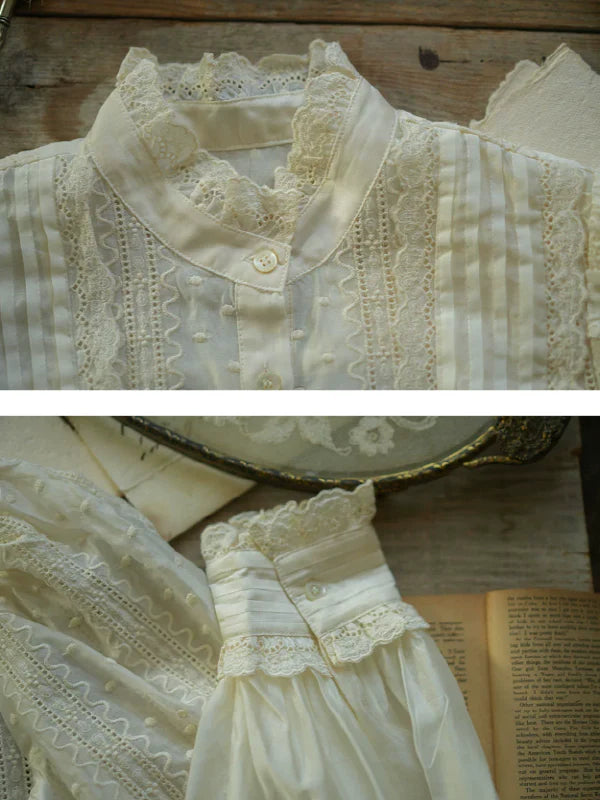 Classic Ivory Lace Story Blouse
