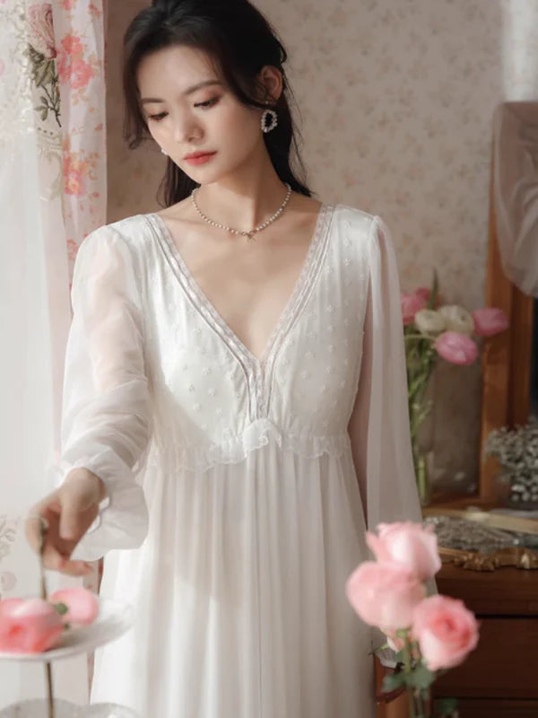 Enchanted Rose Lace Nightdress