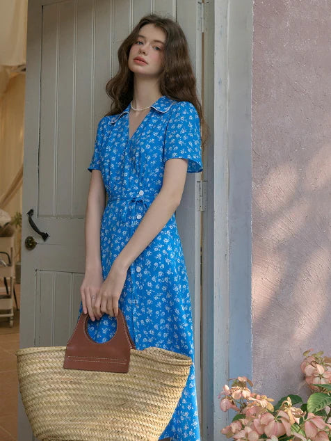 Blue Garden Stroll Dress