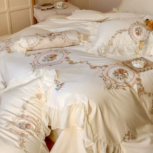 Elegant Blossom Princess Bedding Set