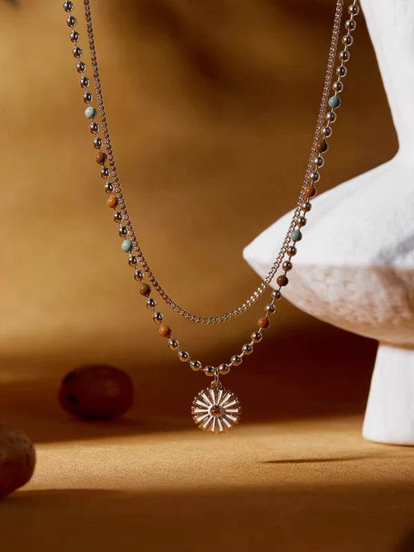 Daisy Blossom Beads Necklace