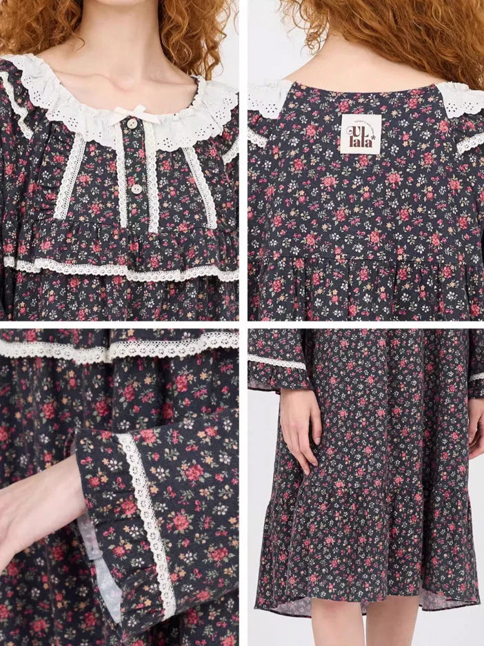 Wildberry Garden Ruffle Nightgown