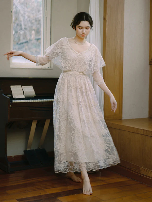 Moonlit Garden Lace Dress