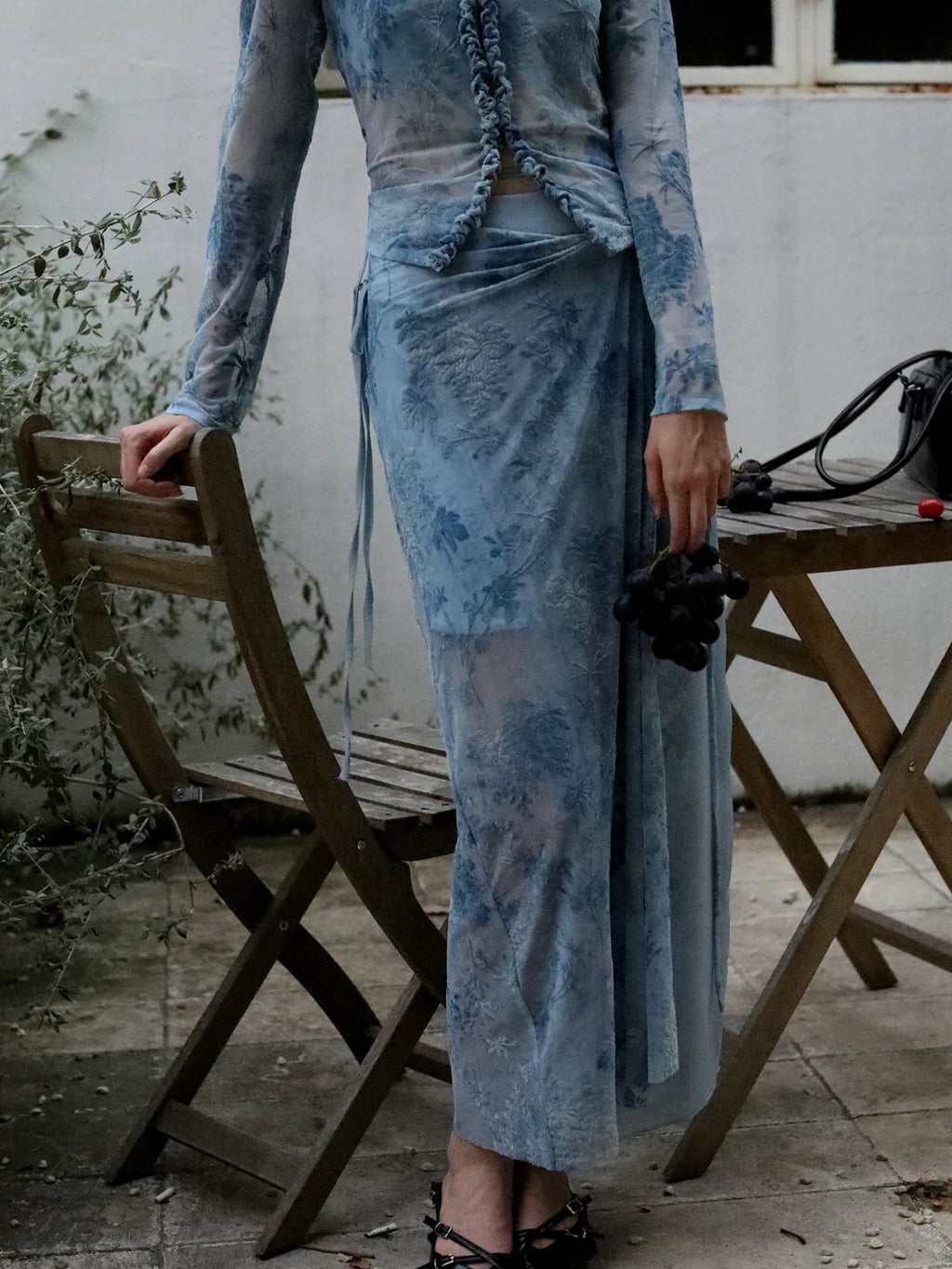 Ethereal Flora Wrap Skirt