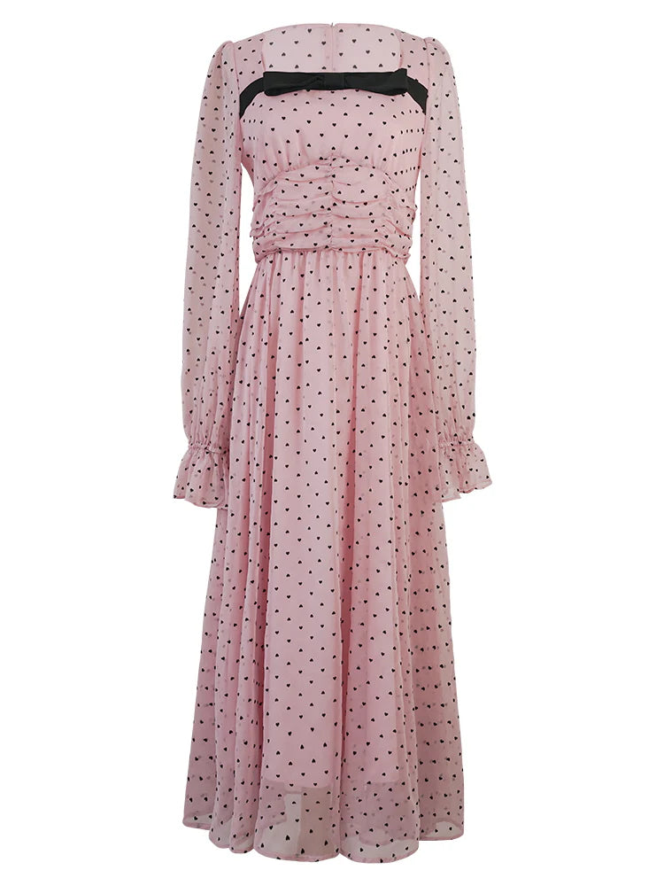 Sweetheart Dot Bow Dress