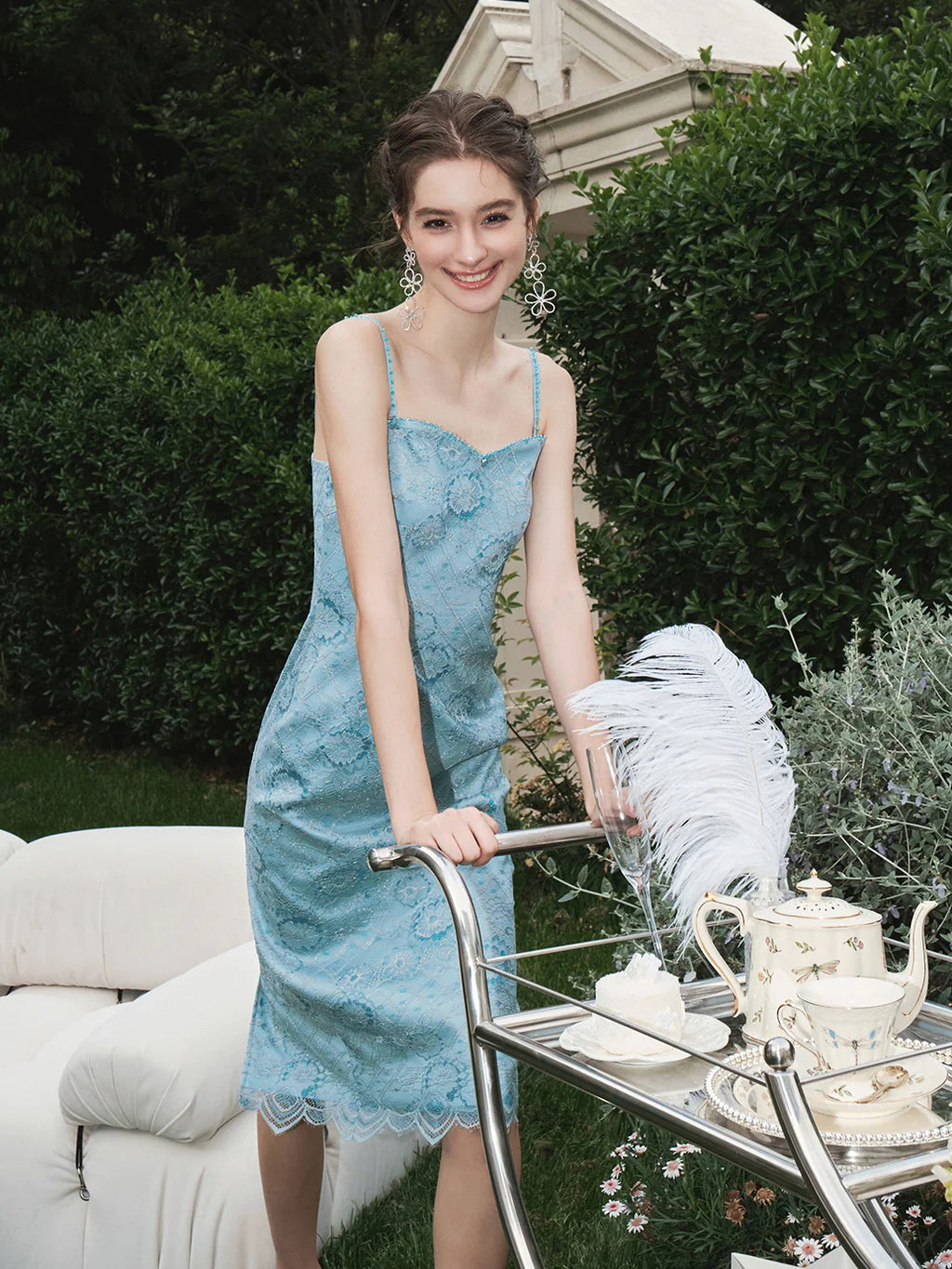 Aqua Garden Lace Dream Dress