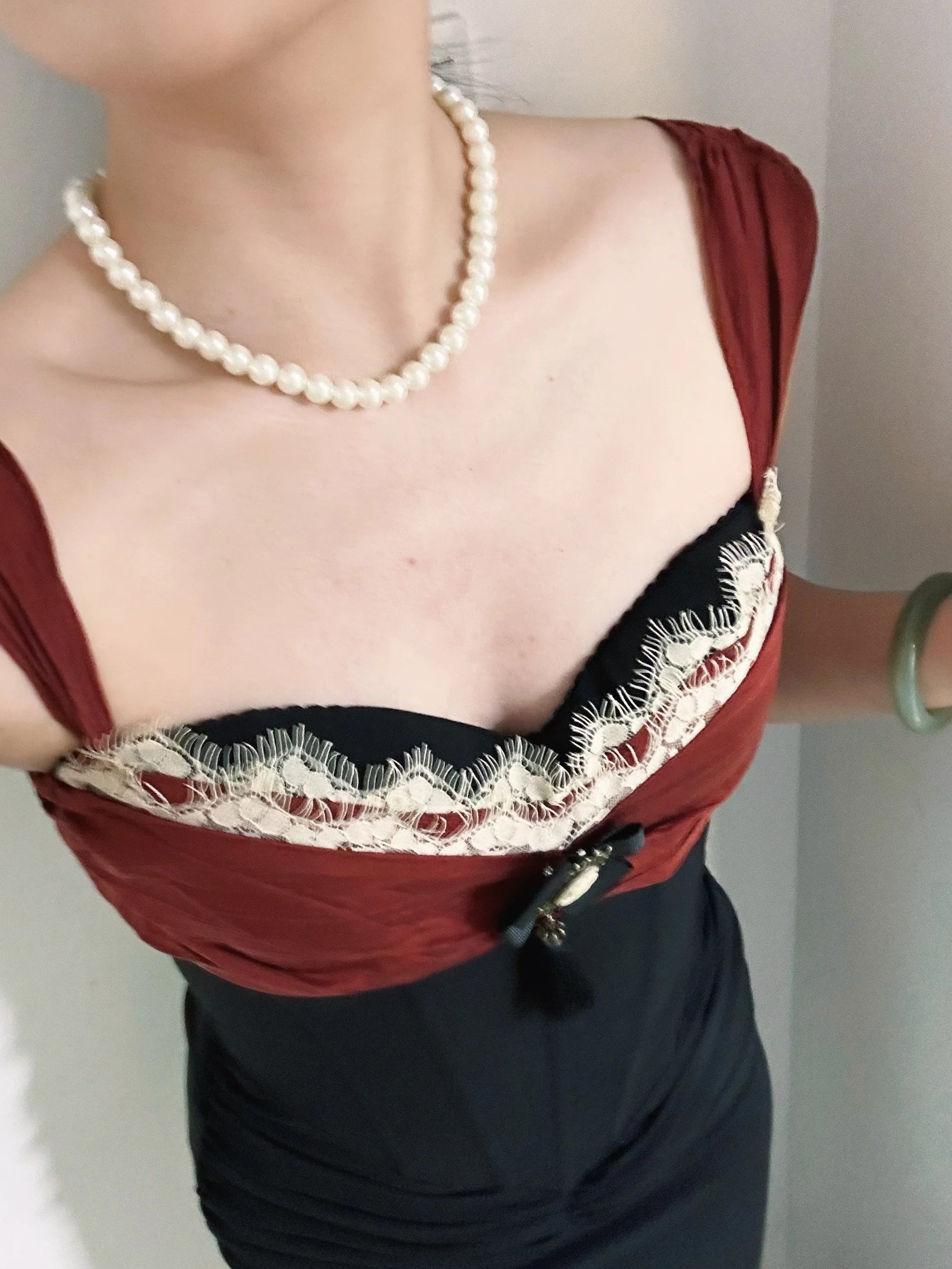 Elegant Vintage Princess Black Party Dress