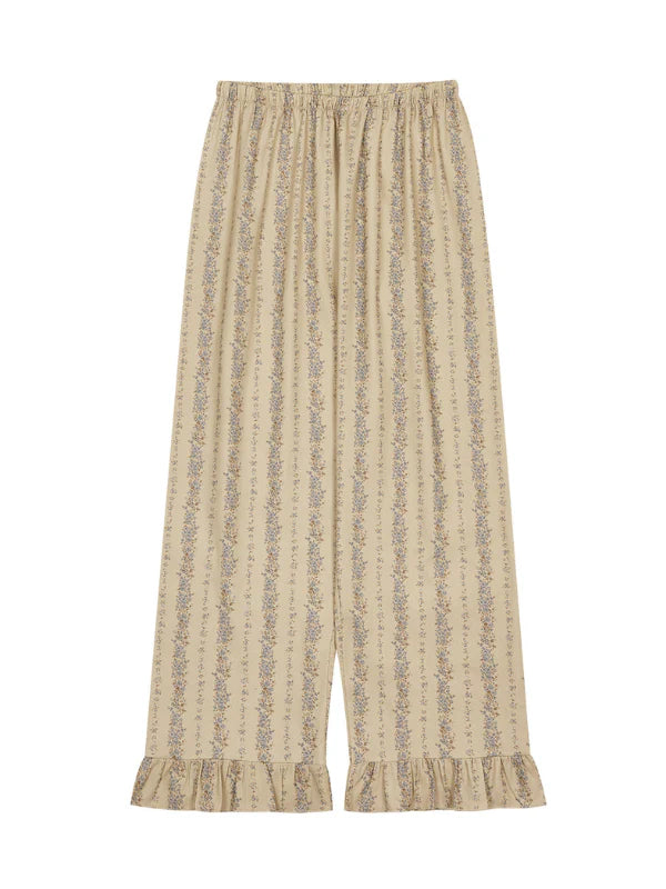 Vintage Ruffle Cotton Pajama Set